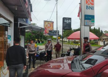 Piket Pamapta Polres Gunung Mas Monitoring Objek Vital Pasca Natal
