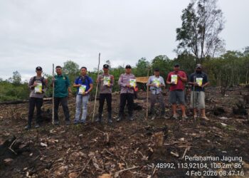 Program 1 Desa 1 Hektar, Polsek Sepang Dorong Desa Mandiri Pangan