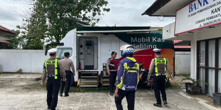 Polres Gumas Perkuat Pengamanan Pasca Idulfitri, Patroli Menyasar Bank dan Pasar