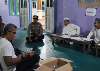 Pengamanan Humanis, Polres Gunung Mas Jaga Khusyuknya Malam Takbiran