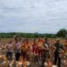 Dari Lahan 2 Hektar, Polsek Manuhing dan Warga Panen 8 Ton Jagung
