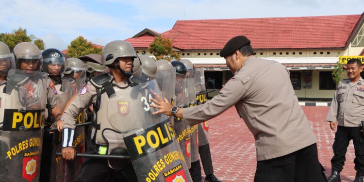 Polres Gunung Mas Tempa Personel Lewat Latihan Dalmas Terpadu