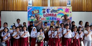 Polri Dekat di Hati Anak, Polres Gunung Mas Gelar Lomba Mewarnai