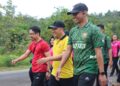 Ratusan Orang Tumpah Ruah Ikuti Jalan Sehat Polres Gunung Mas