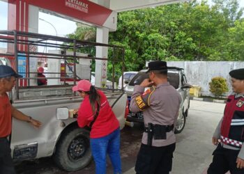 Cegah Gangguan Keamanan, Piket Pamapta Sisir Titik Keramaian Kuala Kurun