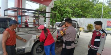 Cegah Gangguan Keamanan, Piket Pamapta Sisir Titik Keramaian Kuala Kurun