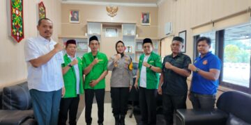 Kapolres Gumas dan PC GP Ansor Perkuat Sinergi Jaga Kamtibmas