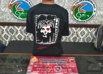 Polres Gumas Ciduk Terduga Pengedar Sabu di Tabaras