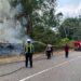 Polres Gumas dan Tim Gabungan Padamkan Karhutla di Batu Nyapau