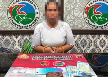 Polisi Gerebek Rumah di Tewai Baru, Seorang Wanita Diamankan Terkait Dugaan Peredaran Sabu