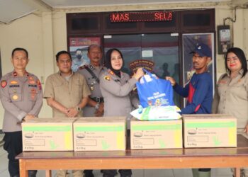 Poktan Binaan Polres Gunung Mas Terima Bantuan Bibit