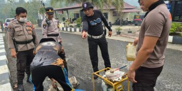 Cek Personel hingga Patroli, Polres Gumas Siaga Bencana Karhutla