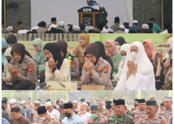 Polres Gunung Mas Gelar Shalat Istisqa Memohon Turunnya Hujan