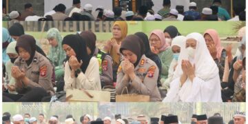 Polres Gunung Mas Gelar Shalat Istisqa Memohon Turunnya Hujan