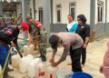 Sinergi Tiga Pilar Salurkan Air Bersih di Sarerangan