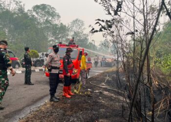 Respons Cepat Laporan 110, Tim Gabungan Padamkan Titik Api