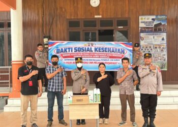Polres Gunung Mas Gandeng Mitra Salurkan Oksigen Portable untuk Sekolah Rakyat