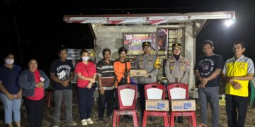 Kapolres Gunung Mas Pimpin Patroli Skala Besar dan Salurkan Logistik untuk Pos Pantau Karhutla
