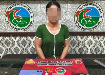 Polres Gunung Mas Ringkus Perempuan Diduga Pengedar di Tumbang Tariak