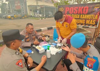 Kesehatan Personel Polres Gunung Mas Dijaga Lewat Jumat Sehat