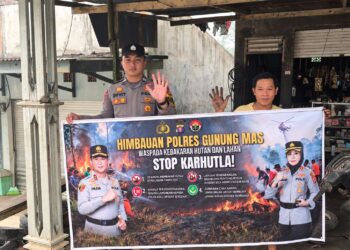 Polres Gunung Mas Imbau Warga Tidak Membakar Lahan