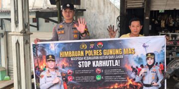 Polres Gunung Mas Imbau Warga Tidak Membakar Lahan
