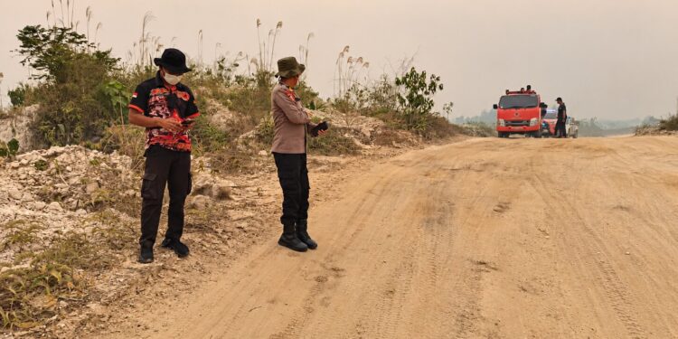 Asap Tebal Hambat Pemantauan Drone, Tim Gabungan Cek Titik Panas di Gunung Mas