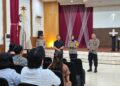 Polres Gunung Mas Sosialisasikan Pencegahan Karhutla dan Program Perlindungan Sosial melalui Minggu Kasih