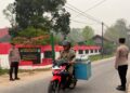 Polres Gunung Mas Gelar Strong Point Pagi, Hadirkan Rasa Aman bagi Masyarakat dan Pelajar
