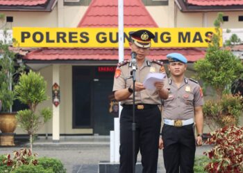 Patriotik, Gigih, Berempati, Polres Gunung Mas Peringati Hari Sumpah Pemuda ke-98