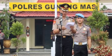 Patriotik, Gigih, Berempati, Polres Gunung Mas Peringati Hari Sumpah Pemuda ke-98